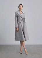 Wide Lapel Belted Trench Coat image 0
