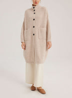 Box Cut Yak Wool Cardigan - Del Rio, M image