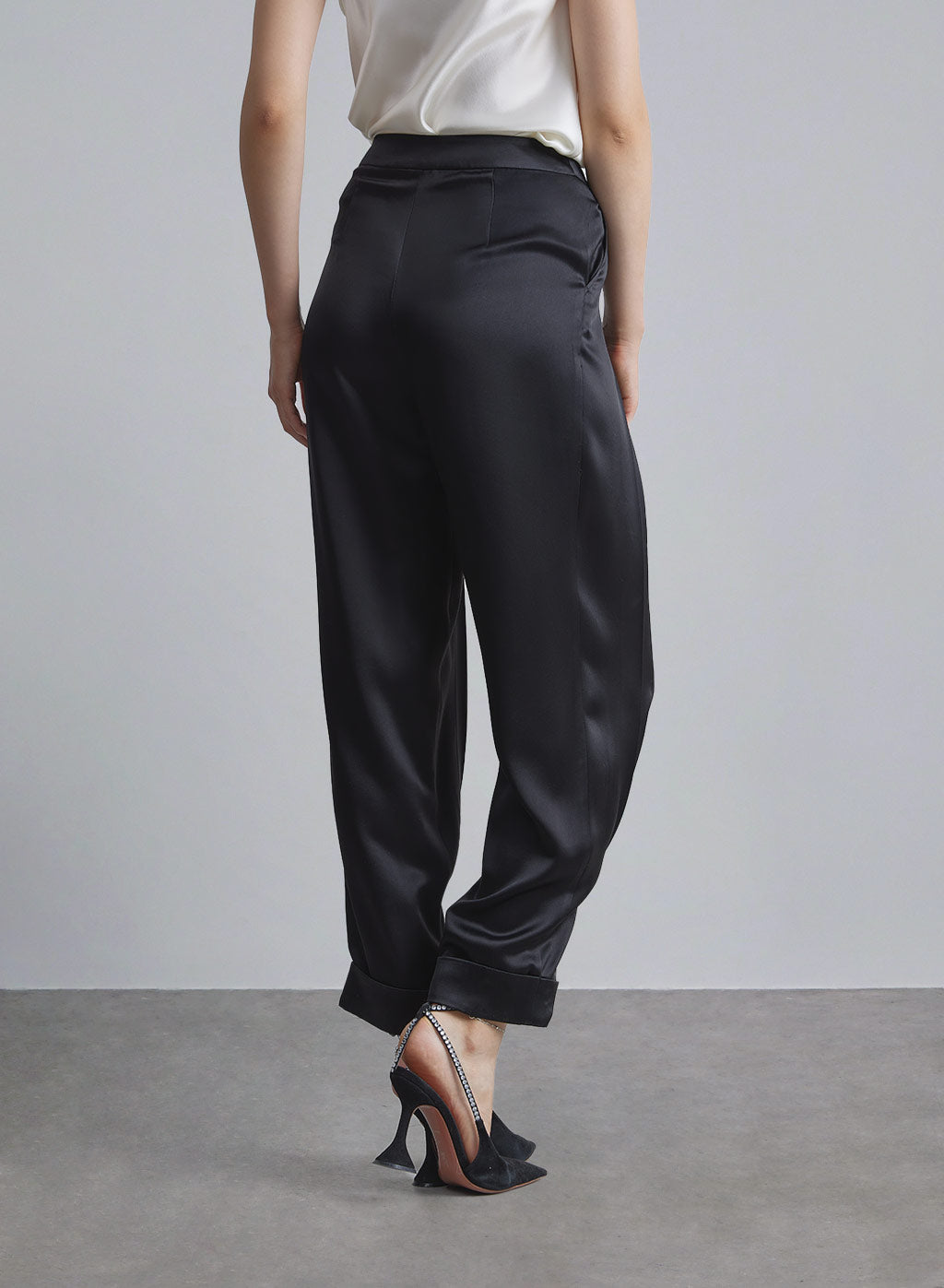 Classic Cuffed Satin Pants image 1