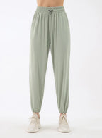 Breathable High-Rise Tapered Joggers - Celadon, XL image