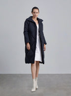 Diamond Block Turtle Neck Down Coat image 0