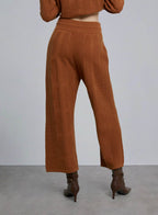 Textured Straight Wool Pants image 1