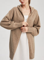 Minimalist Hooded Cashmere Cardigan image 0