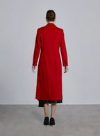 Classic Notch Lapel A-line Wool Coat image 1