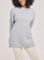 Oversized Crew-Neck Sweater - Smog, L image