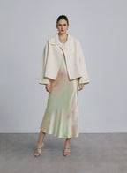 Belted Double Breasted Short Wool Coat image 0