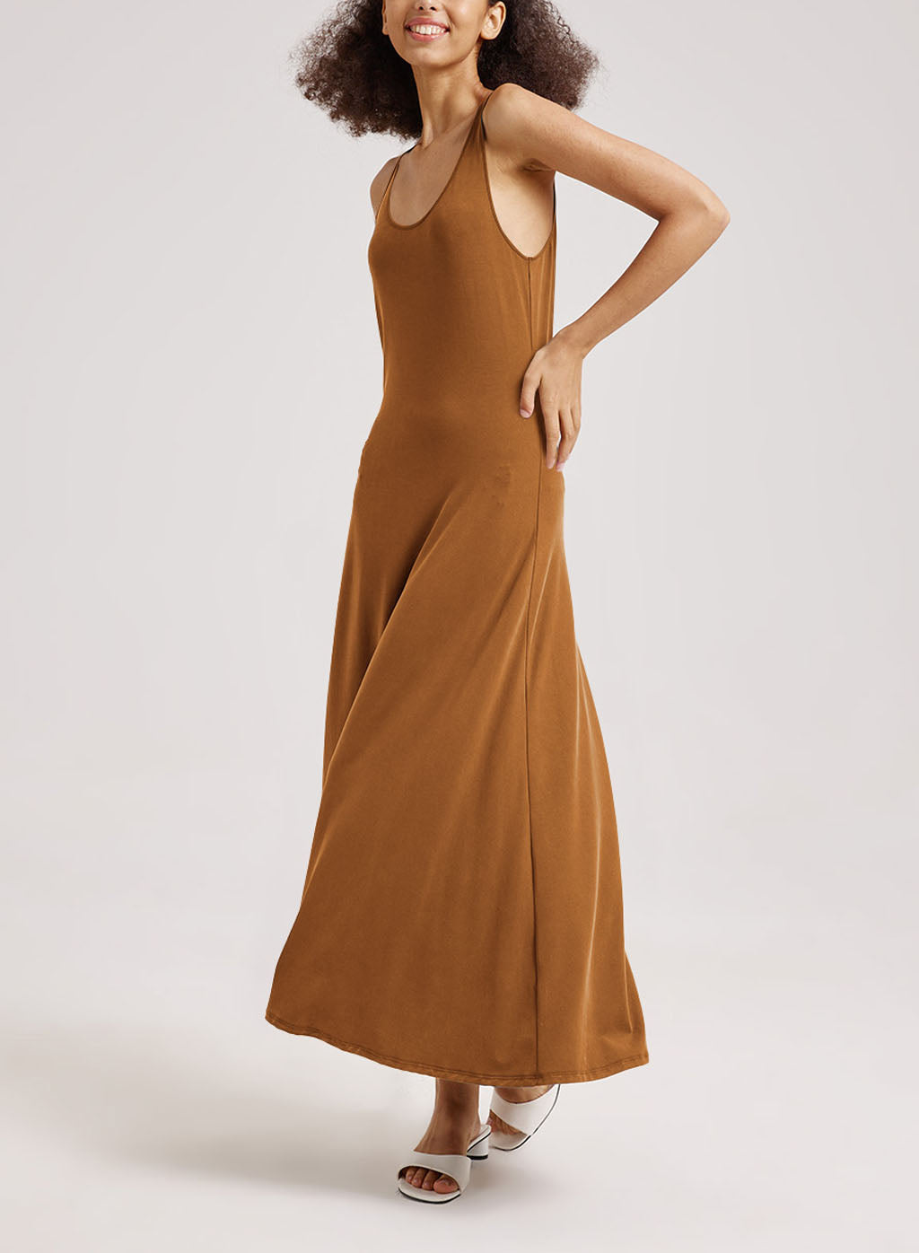 Refresh Maxi Tank Dress - Gingerbread, S image