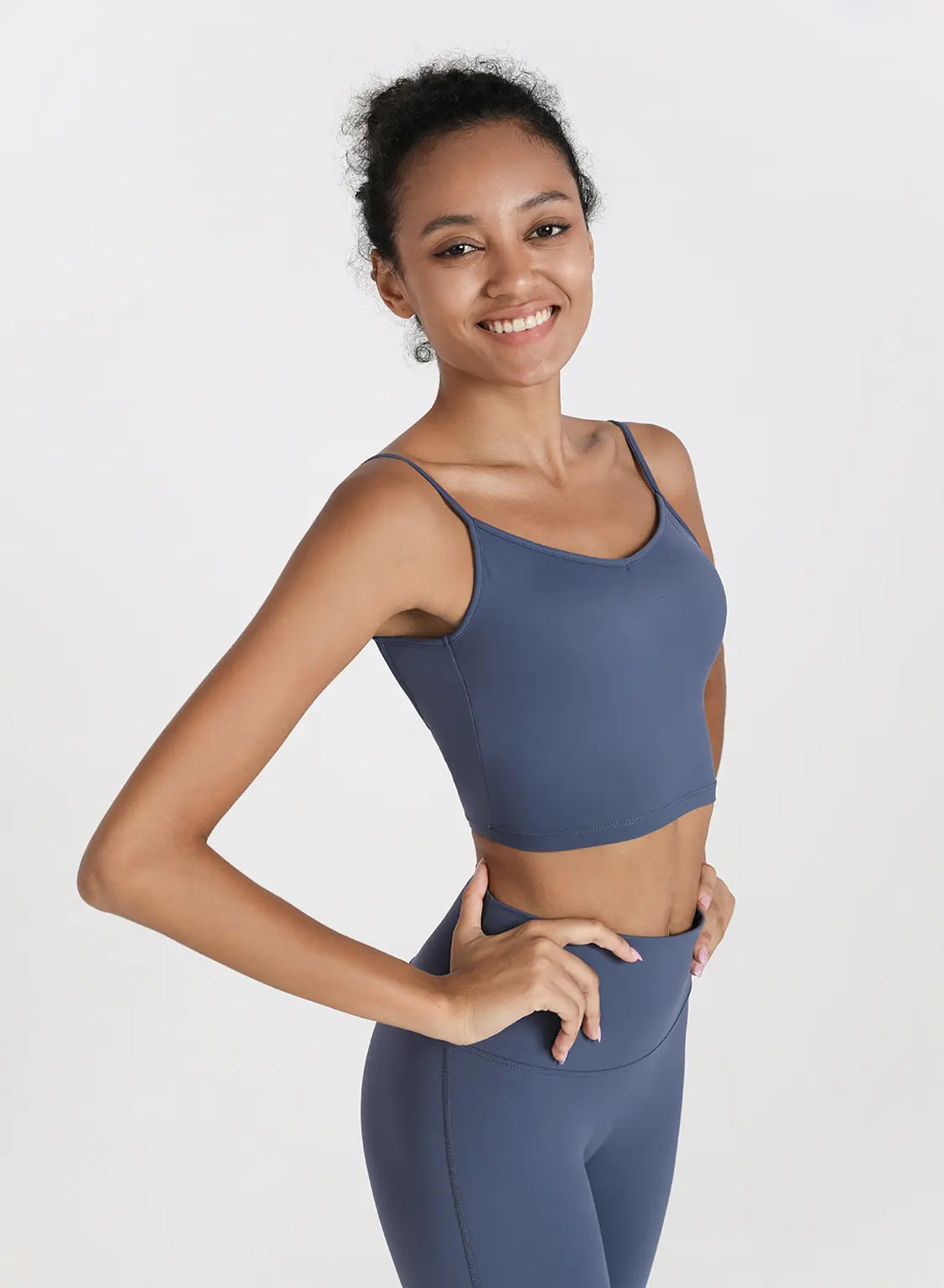 Energy Open-Back Longline Bra - Gothic, M image
