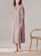 Oversized Shirt Dress - Powder Pink, S image