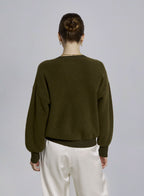 Crewneck Wool-Blend Zip Front Jacket image 1