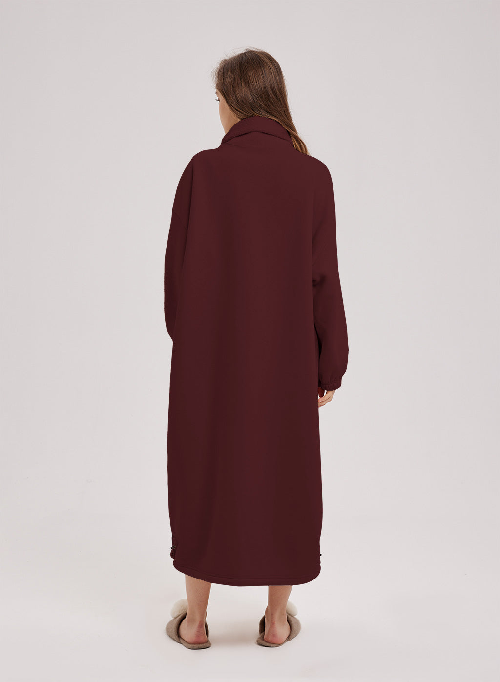 Oversized Fleece Knit Dress
