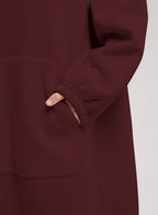 Oversized Fleece Knit Dress