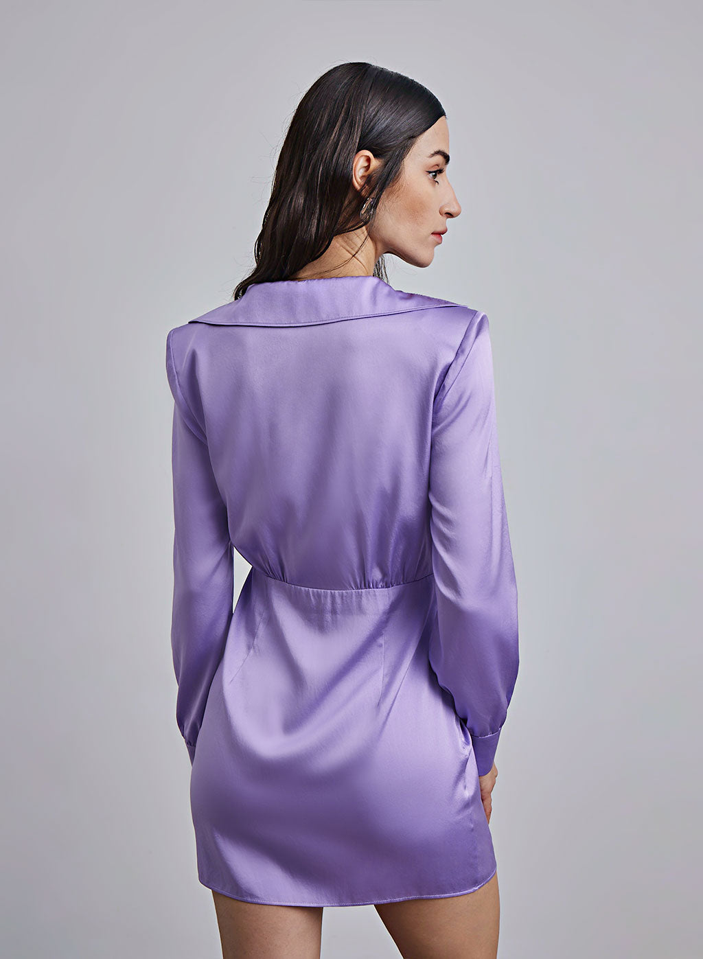 Superdown Silk Blazer Dress