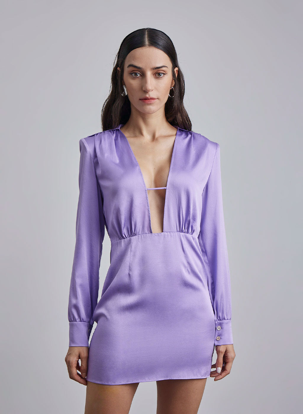 Superdown Silk Blazer Dress