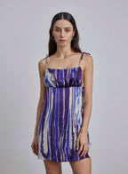 Marble Mini Slip Dress
