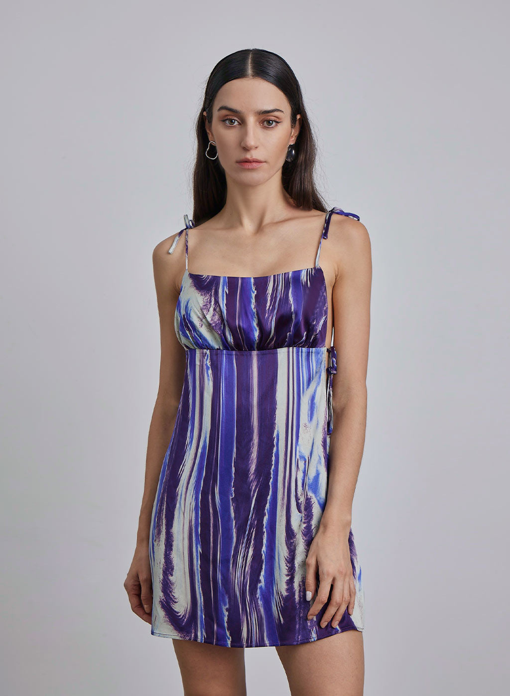 Marble Mini Slip Dress