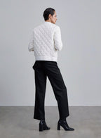 Diamond Half Sleeve Down Jacket image 1