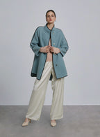 Stepped Hem Wool Coat - Spindle, S image