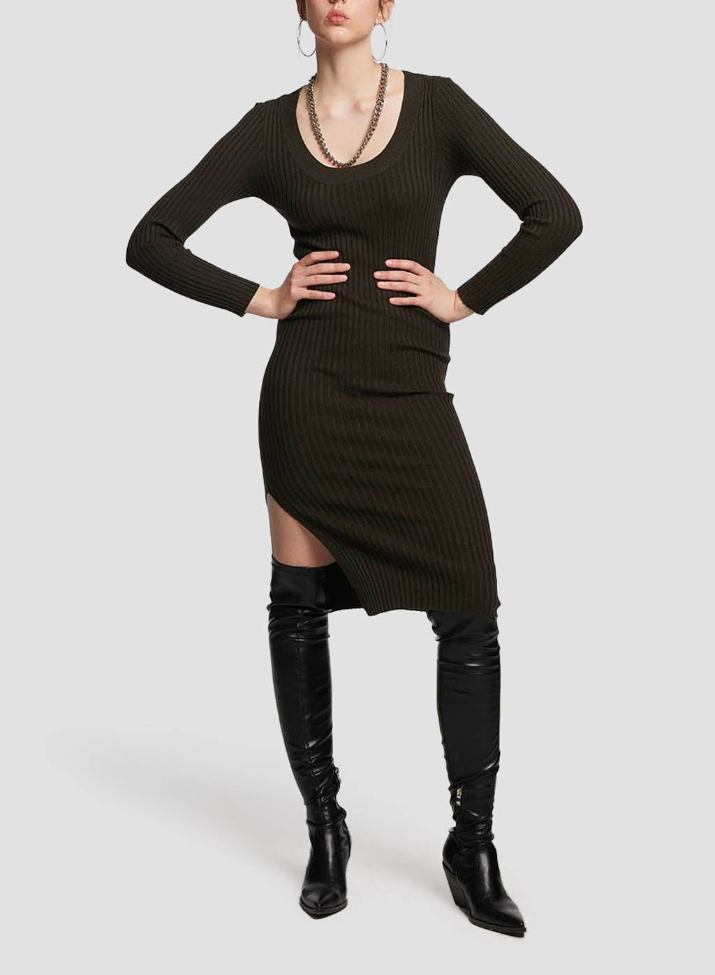 Slim-fit Sweater Dress image 0