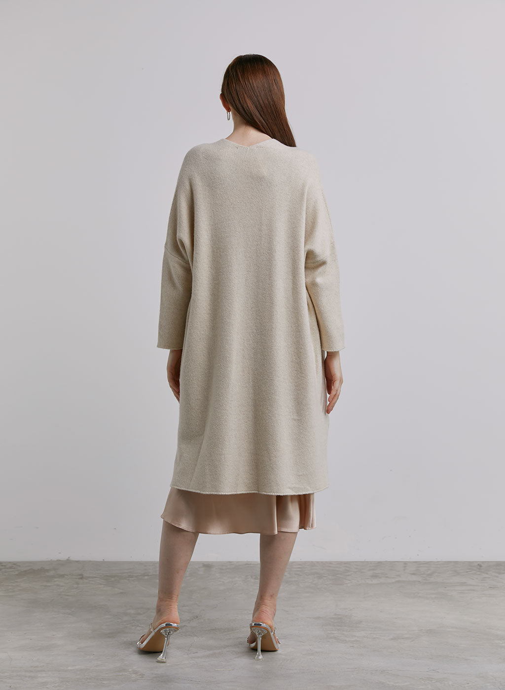 Slouchy Pure Yak Wool Long Cardigan image 1