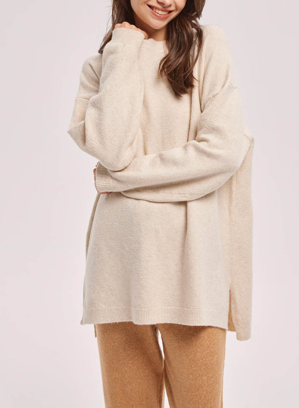 Oversized Crew-Neck Sweater image 0