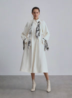 Collar Sarin Coat with Silk Scarf image 0