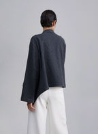 Open Front Pure Wool Cape Coat image 1