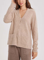 Yak-Wool Pocket Cardigan - Dusty Rosewood, M image