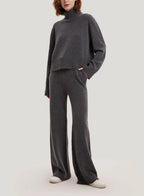 Sweater And Pants Pure Cashmere Set - Smoke, L image