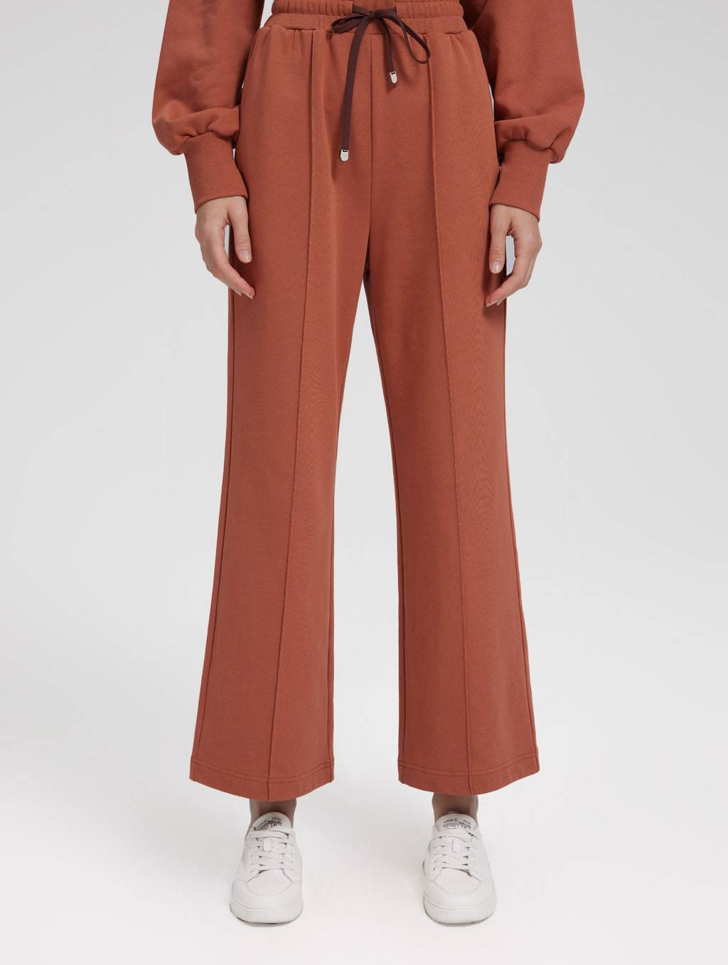 Classic Cotton Track Pants - Burnt Orange, L image