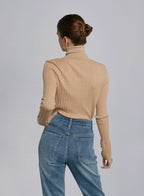 Cashmere Turtleneck Long-Sleeve Top image 1