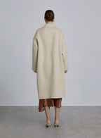 Cocoon Flap Pocket Wool Coat image 1