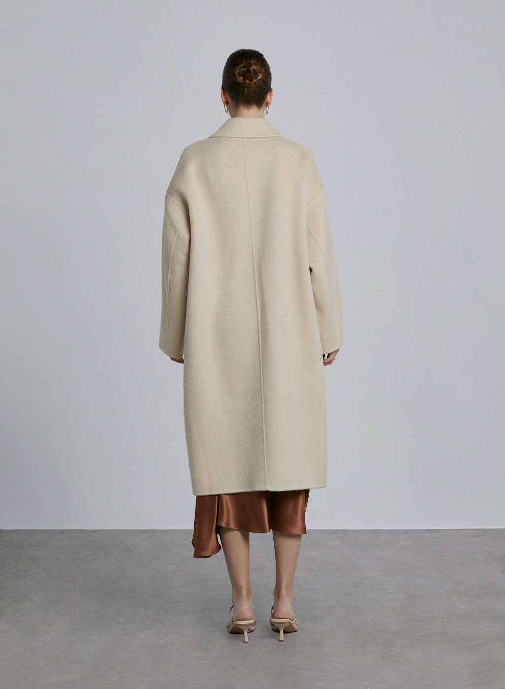 Cocoon Flap Pocket Wool Coat image 1