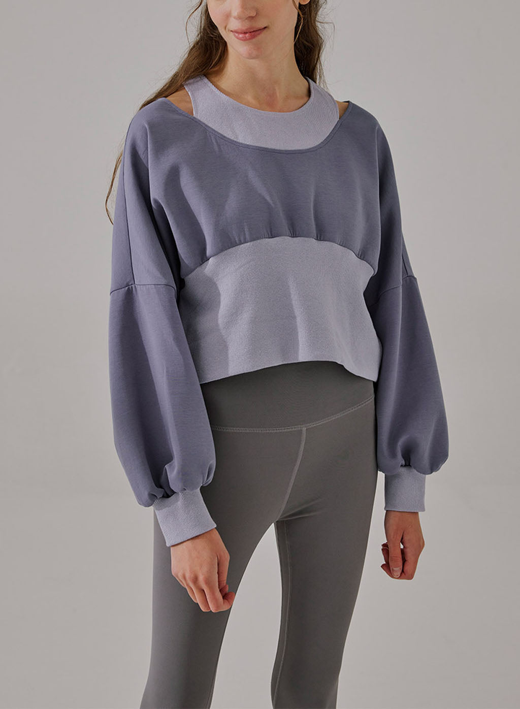 Puff Sleeve Cropped Top image 0