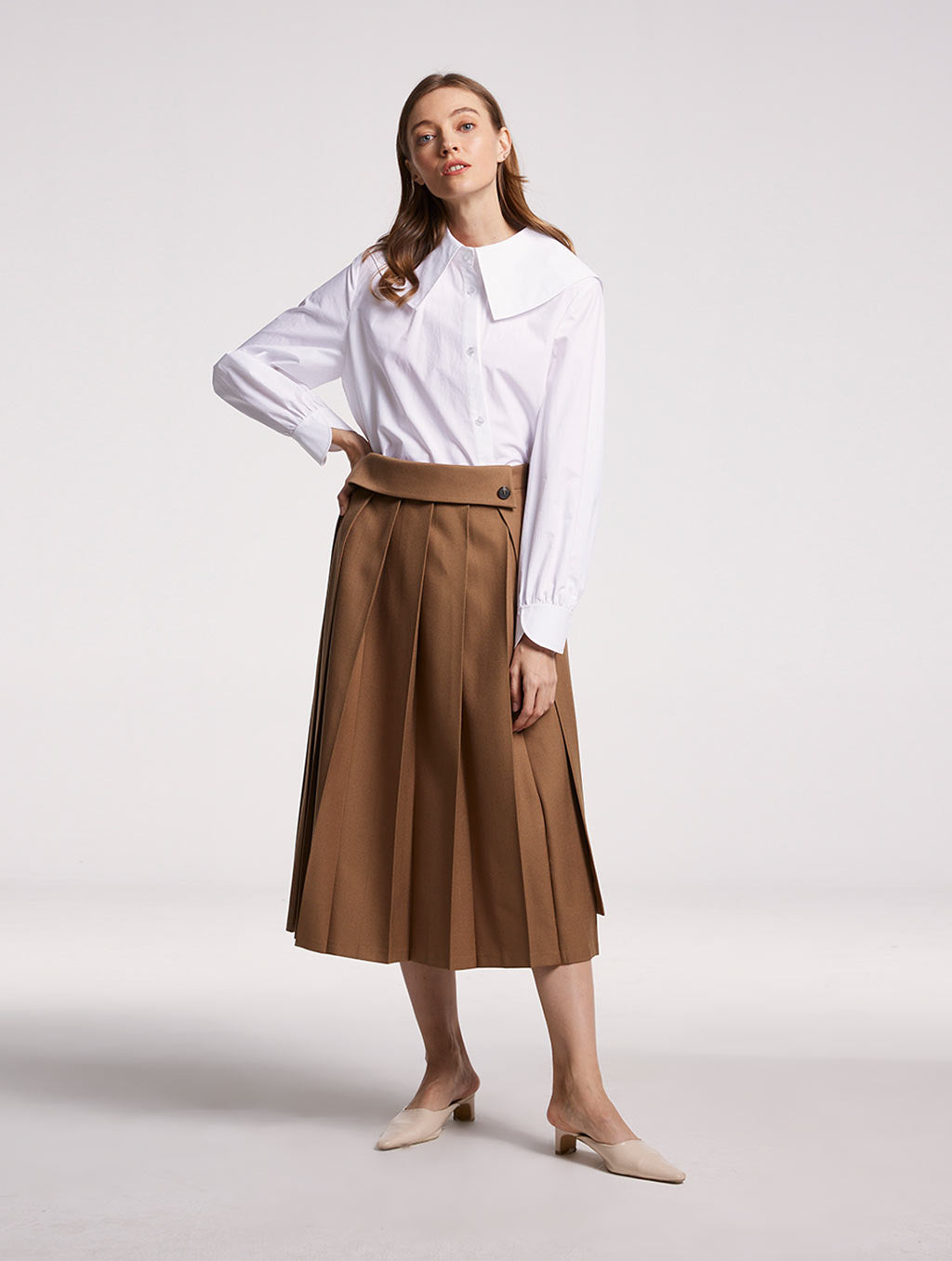 Asymmetric Wrap Skirt