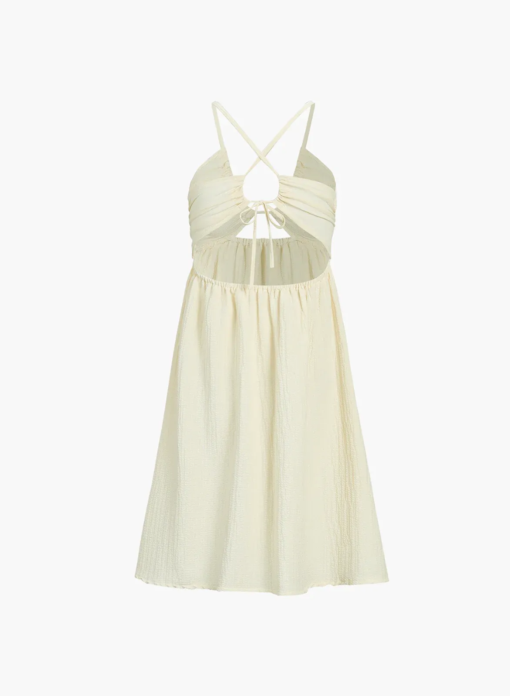 Backless Criss Cross Split Midi Dress
