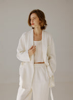 Belted Linen Blazer