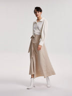 Belted Midi Skirt