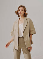 Boxy Short-Sleeve Jacket