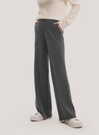 Cashmere-Wool Textured Pants