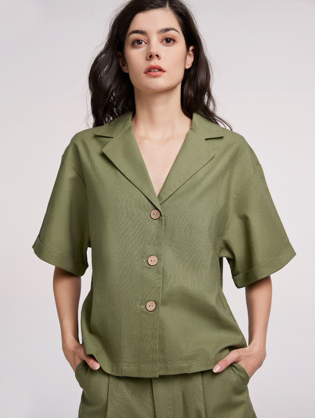 Classic Collar Regular Fit Blouse