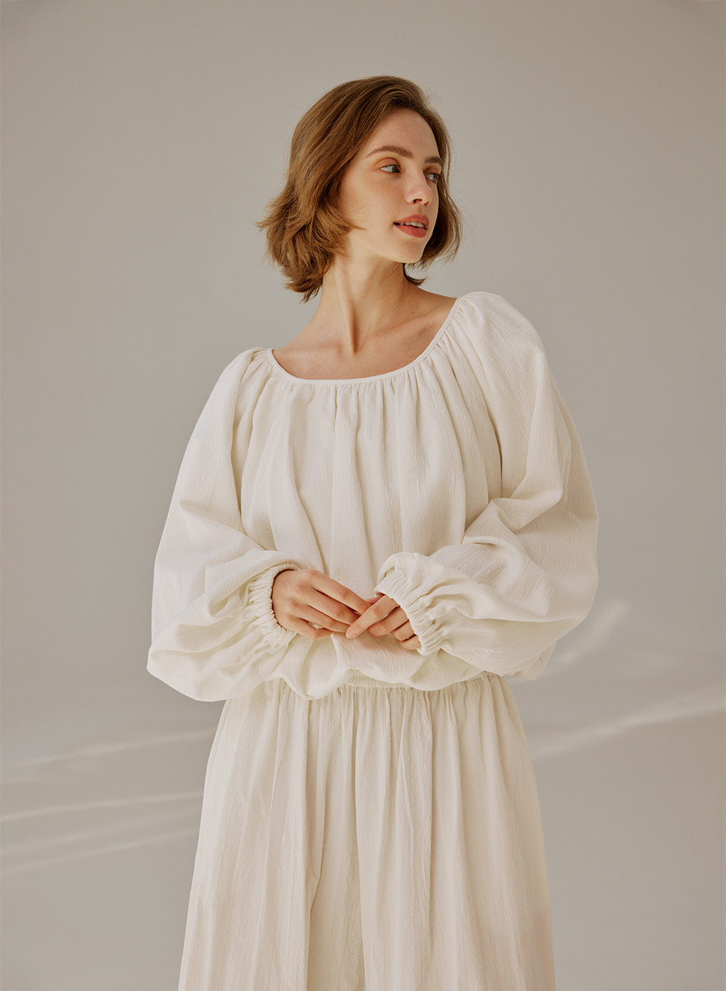 Cloudy Gathered Blouse