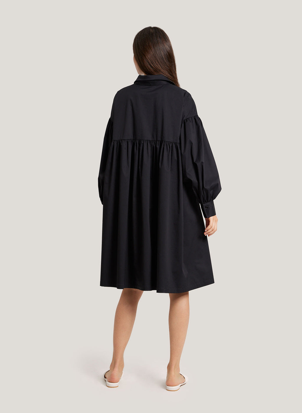 Cotton-Blend Shirt Dress