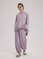 Dividing line pocket sweatpants