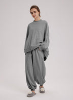 Dividing line pocket sweatpants