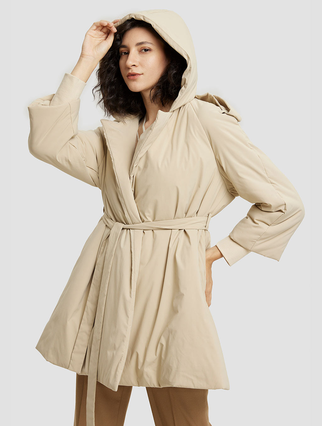 Cotton-padded Hooded Coat