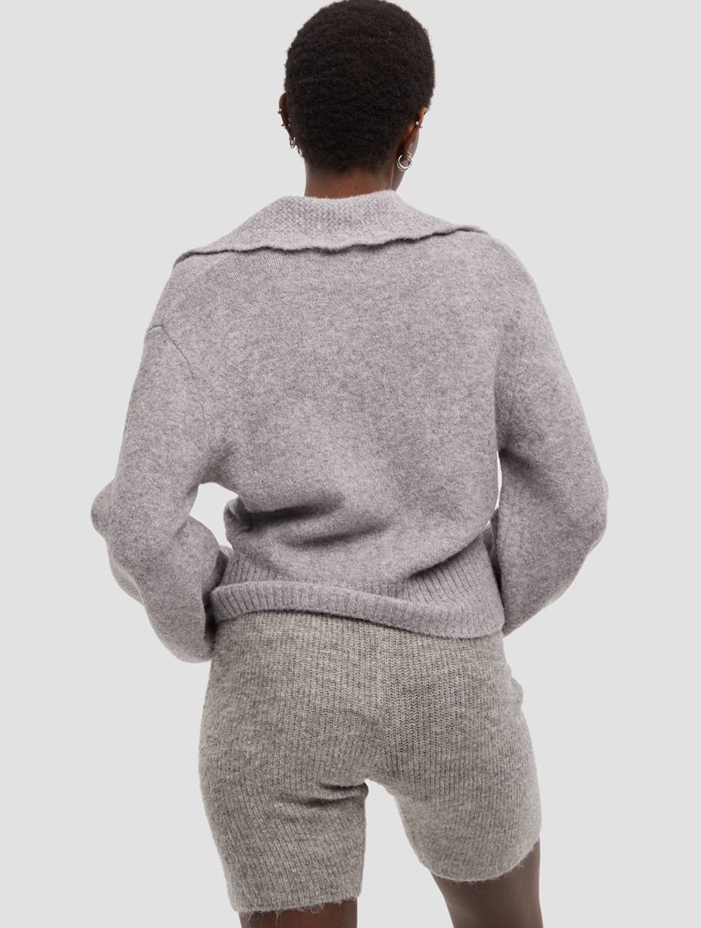 Curly Collar Cardigan