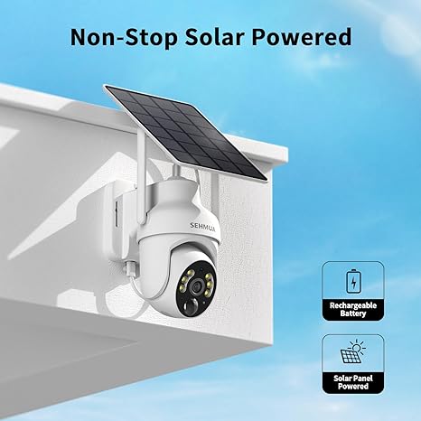 Solar security camera