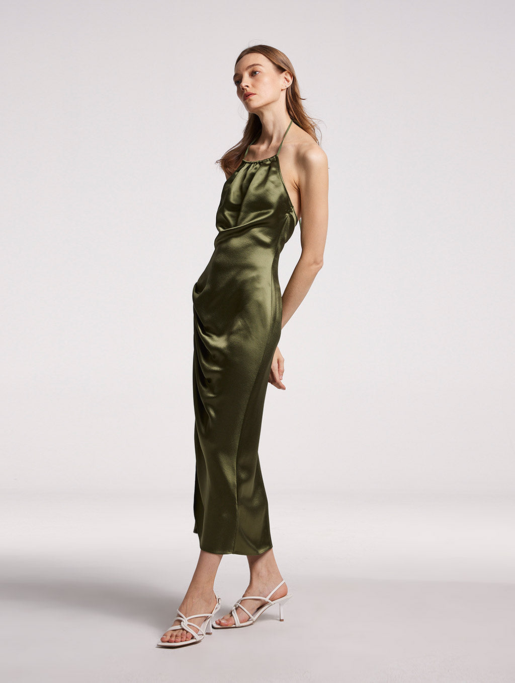 Drape Halter Dress