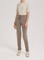 Drawstring Waist Cashmere-Wool Jogger